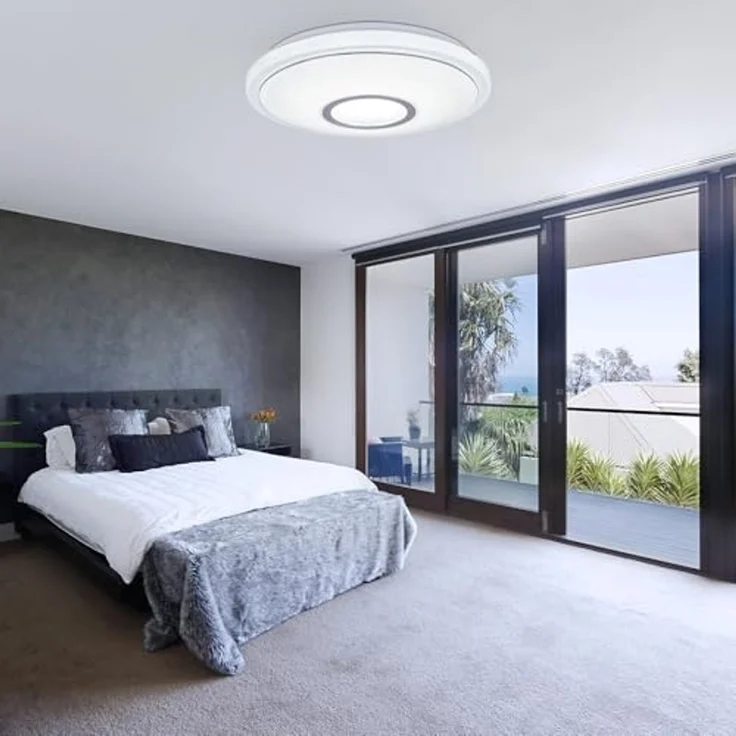 LED Deckenleuchte, Acryl, weiß, CCT Schaltung, D 40 cm – Bild 2