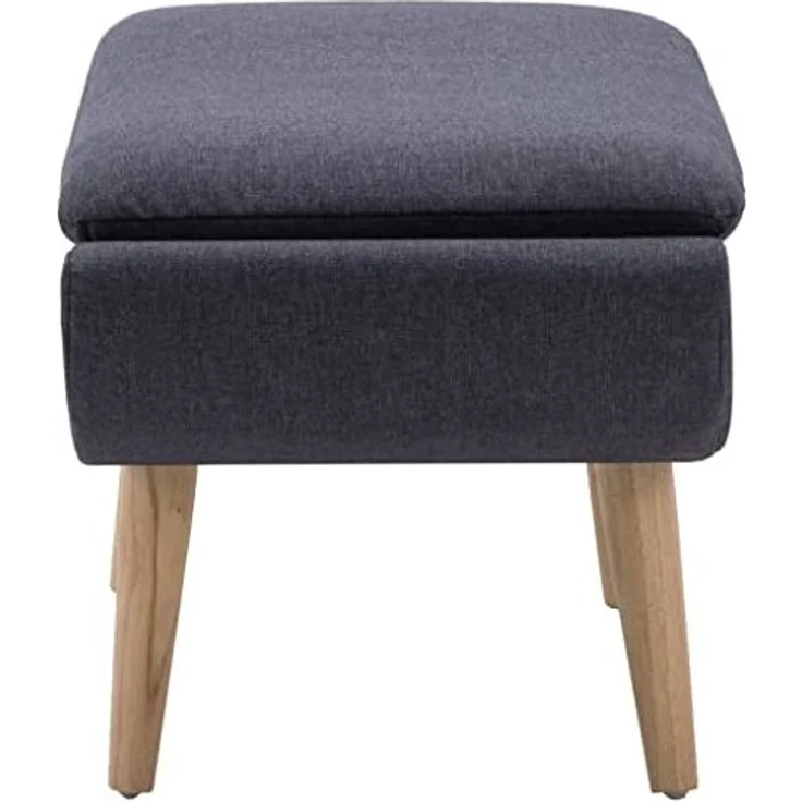 vidaXL Hocker Stoffbezug 73 x 43 x 42 cm Dunkelgrau 246989 – Bild 6