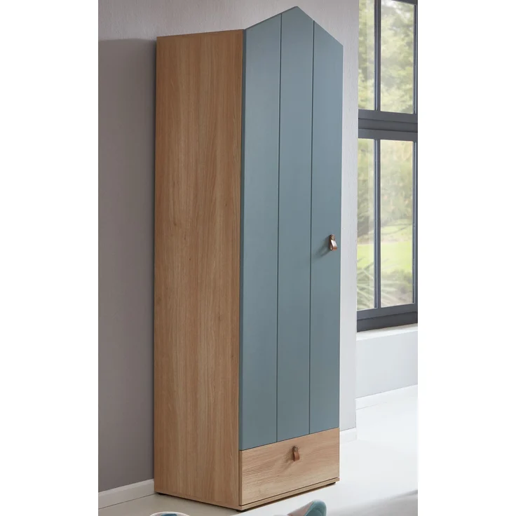 arthur berndt Kinderkleiderschrank Kleiderschrank »Roofy« 1-türig mit Soft-Close-Funktion Soft-Close Funktion – Bild 1