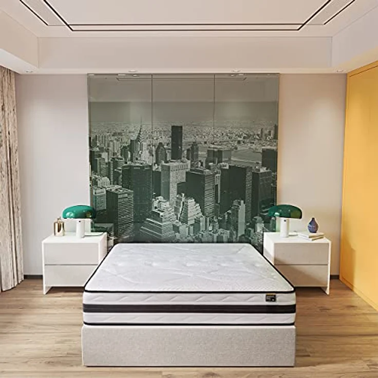 KUO Dream Memory Cell ViscoGel Matratze mit Lendenwirbelverstärkung, 135 x 190 cm, Weiß – Bild 2