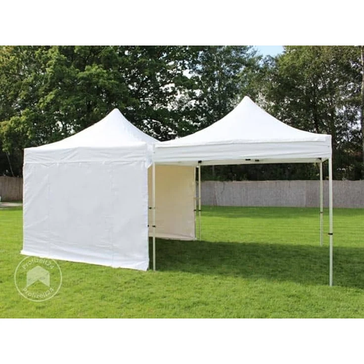 4m Regenrinne für Faltpavillons PREMIUM und PROFESSIONAL, PVC, weiß – Bild 4