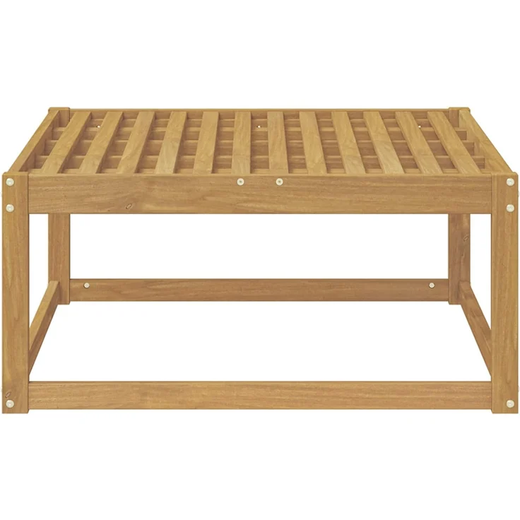 vidaXL Outdoor-Fußhocker Massivholz Akazie Weiß gewaschen 901530 – Bild 3