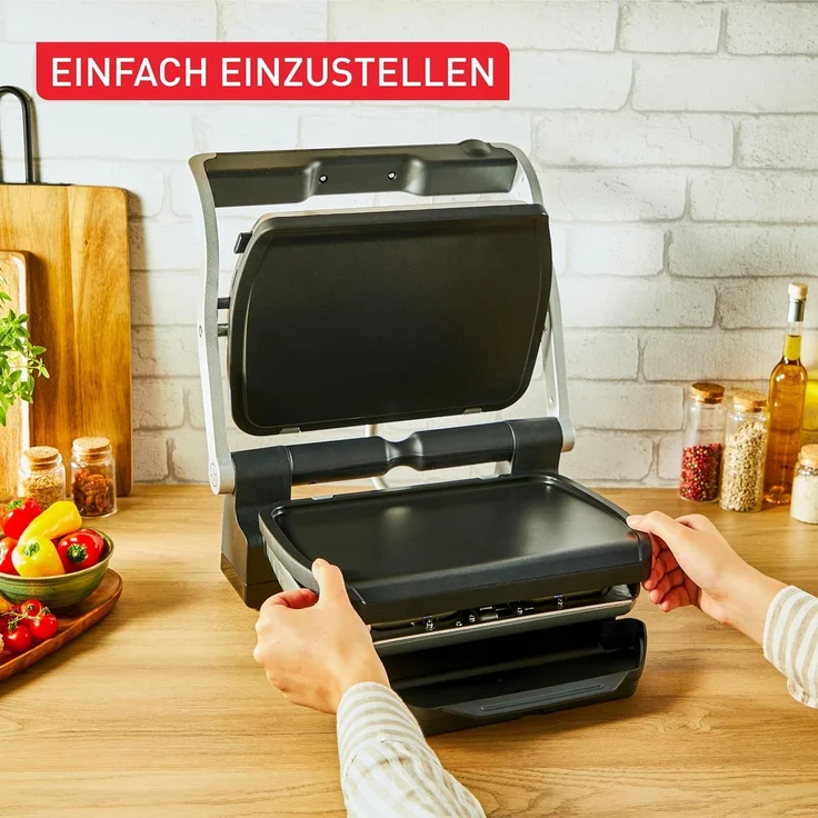 Tefal Plancha-Platten, kompatibel mit OptiGrill, OptiGrill +, OptiGrill Elite, für empfindliche Zutaten, antihaftbeschichteter Aluminium-Druckguss, Schwarz, XA728810 – Bild 4