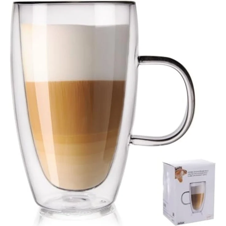 Orion Orion Thermoglas 430 ml doppelwandig für Latte 8543 – Bild 1
