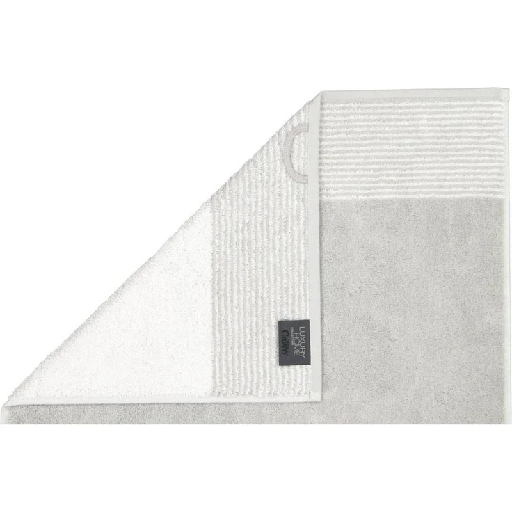 CAWÖ Gästetuch - Luxury Home, C Two-Tone, Walkfrottier Platin 30x50cm – Bild 3
