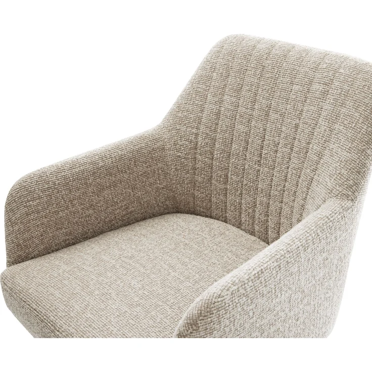 Freischwinger Greg-Flex Webstoff Soft Beige Freischwinger flach Edelstahl Taschenfederkern – Bild 4