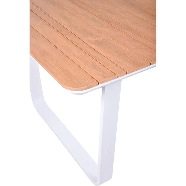 Gartentisch VENICE abgerundet aus Aluminium und Nonwood – Bild 3