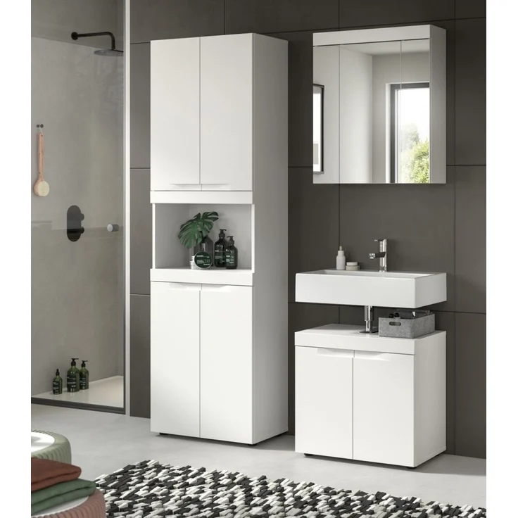 Waschbeckenunterschrank Gusto in weiß matt 60 cm – Bild 6