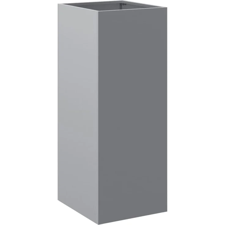 vidaXL Pflanzkübel Silbern 32x29x75 cm Verzinkter Stahl 841576 – Bild 1