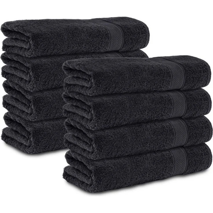 Komfortec Handtuch Set 50x100, Handtücher, Frottee (Packung, 8-St), 100% Baumwolle, Flauschig & Saugfähig, Weich, Towel