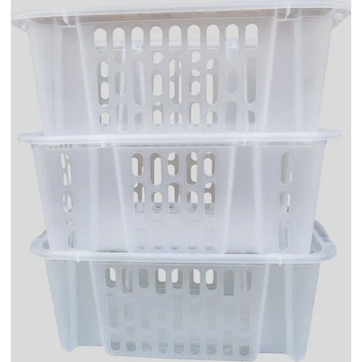ALPFA Stapelbox 3ER SET Stapelboxen Aufbewahrungsboxen Kunststoffboxen Boxen (Spar-Set, 3 Boxen), stapelbar – Bild 1