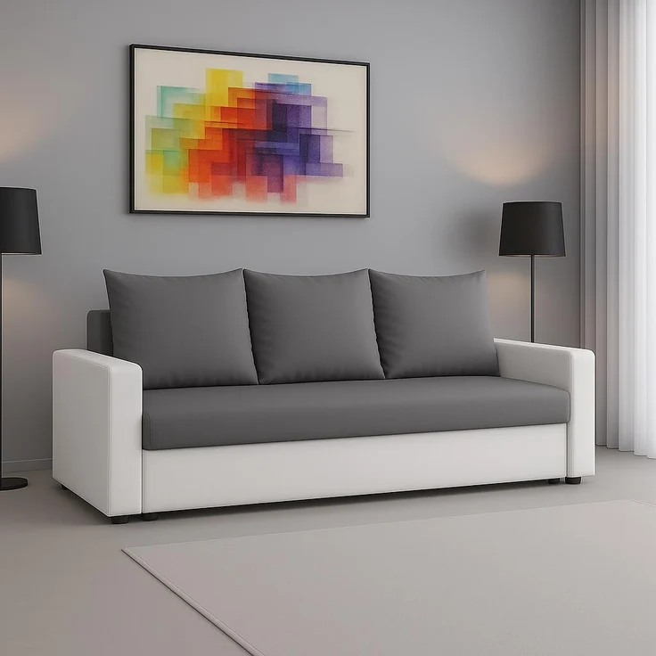 Sofa LATTE mit Schlaf-Funktion und Bettkasten – moderner Stil und Komfort! – Bild 2