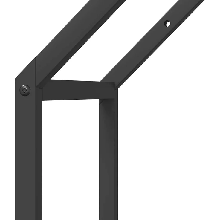 vidaXL Brennholzregal Schwarz 40x25x60 cm Kaltgewalzter Stahl 864291 – Bild 6