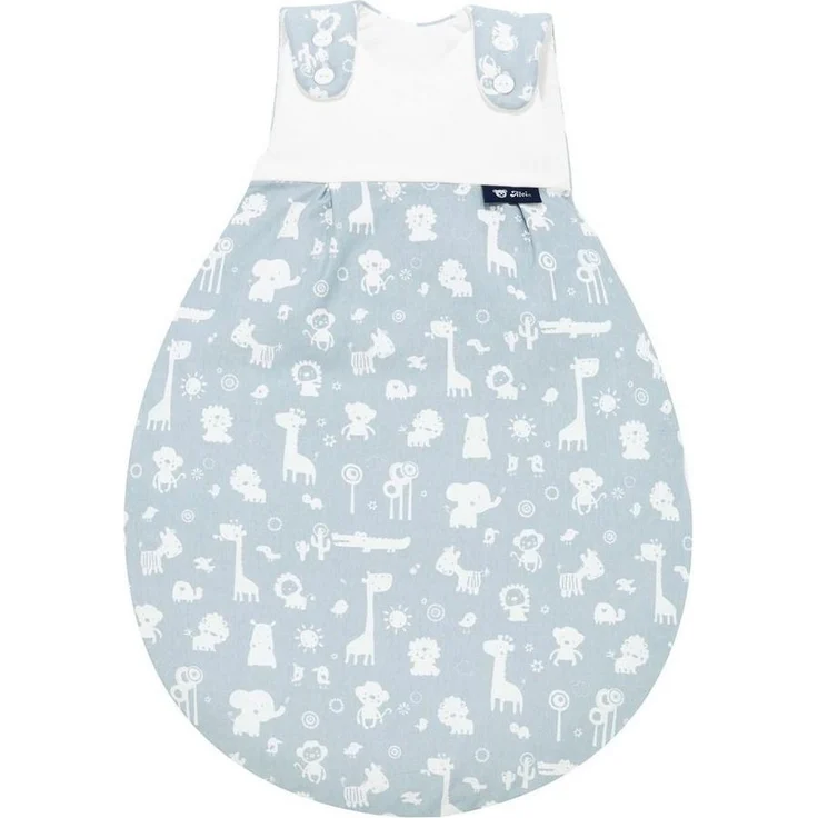Alvi Baby-Mäxchen Außensack Animals blau, Größe:50/56 – Bild 1