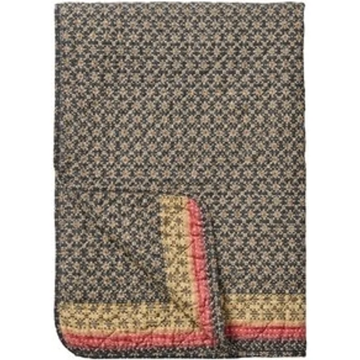 Ib Laursen - Decke Quilt Tagesdecke Überwurf 180x130cm Blau Rosa Muster 07922-39 – Bild 6