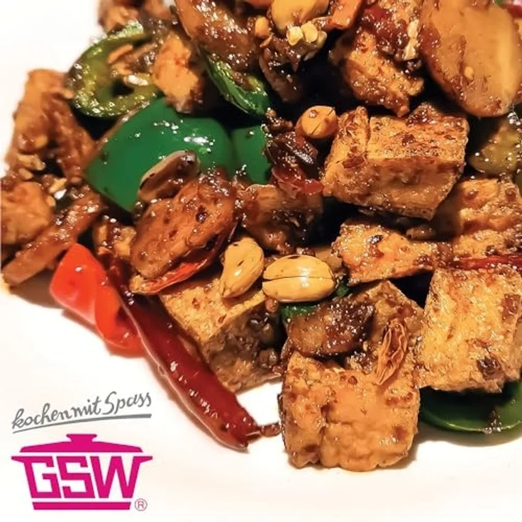 GSW Wok Asia, Edelstahl 18/8, Ø 32 cm, Induktion – Bild 2