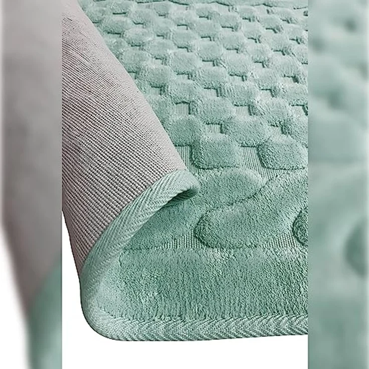Badteppich Set 2-teilig Mint – Bild 6
