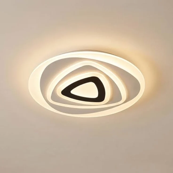 Lindby LED Deckenleuchte Rebeka, dimmbar mit Leselampe, 1-flammig, moderne Wohnzimmerleuchte in Weiß mit Fernbedienung und Leuchtmittel – Bild 2