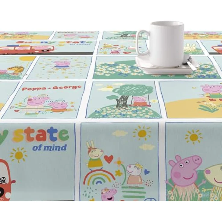 Belum Tischdecke, fleckenabweisend, Comic 01, schmutzabweisend, rechteckig, Harz, Tischdecke, Tischdecke, Küchentisch, Tischdecke, Zuhause (300 x 140 cm) – Bild 2