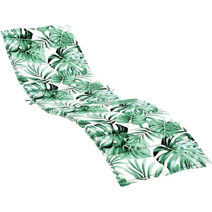 vidaXL Liege-Kissen Blatt Blattmuster 200 x 70 x 3 cm Oxford-Stoff 361440