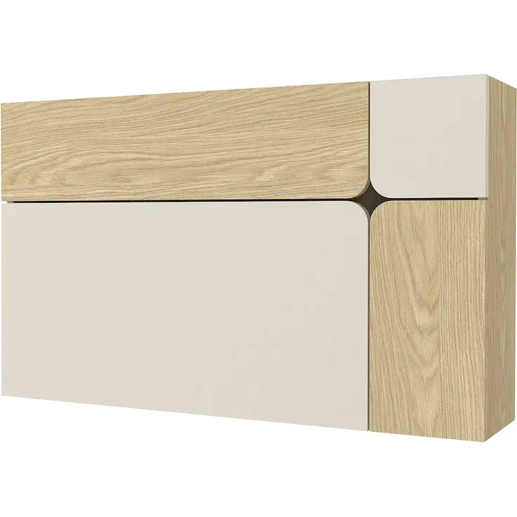 Vente-unique - LYNATO Büromöbel Holz, Platte BeigeBeige - B 21,8 cm x H 60 cm x L 100 cm – Bild 3