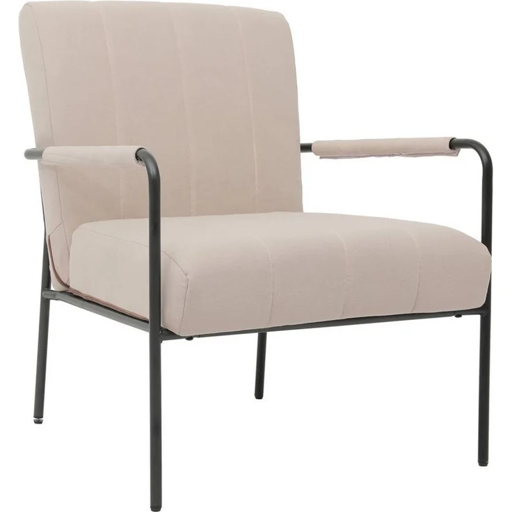 SVITA Loungesessel KYLE, Loungestuhl, mit Armlehnen, Steppnähte, Relaxsessel, Beige – Bild 5