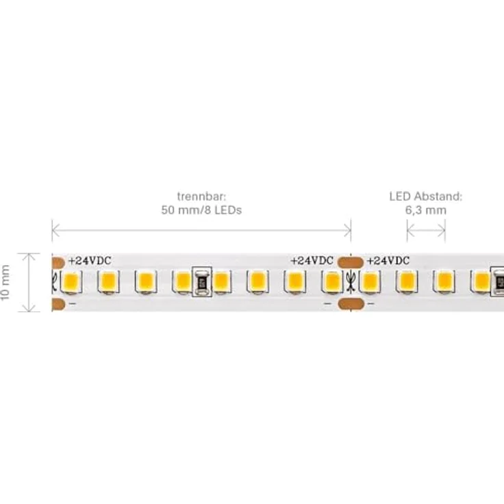 SIGOR LED Strip PRO LED 14,4W/m 4000K 5m 160 LED/m IP20 24V 1950lm Ra90 – Bild 2