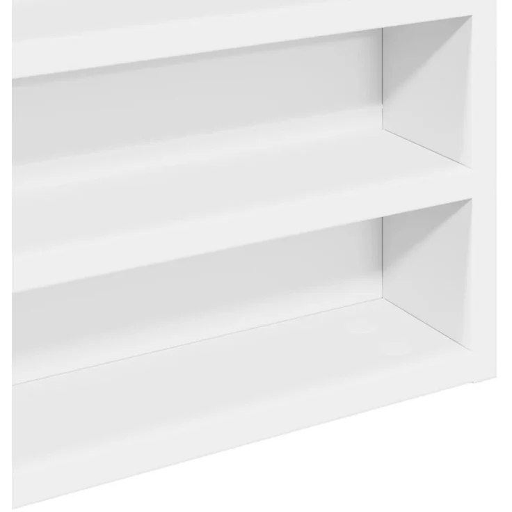 vidaXL Vitrinenschrank Weiß 100x8,5x50 cm Holzwerkstoff 847947 – Bild 7