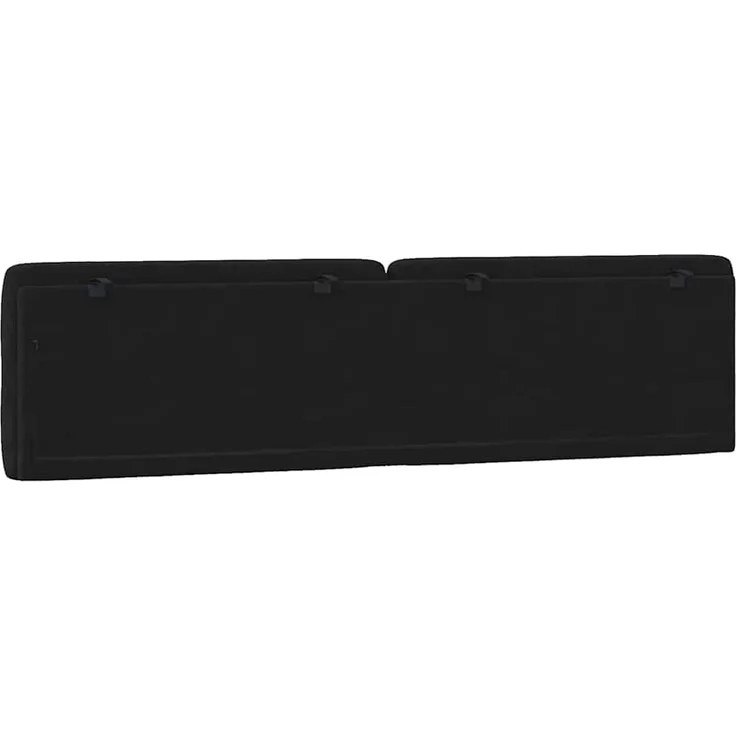 vidaXL Kopfteil-Kissen Schwarz 200 cm Samt – Bild 5