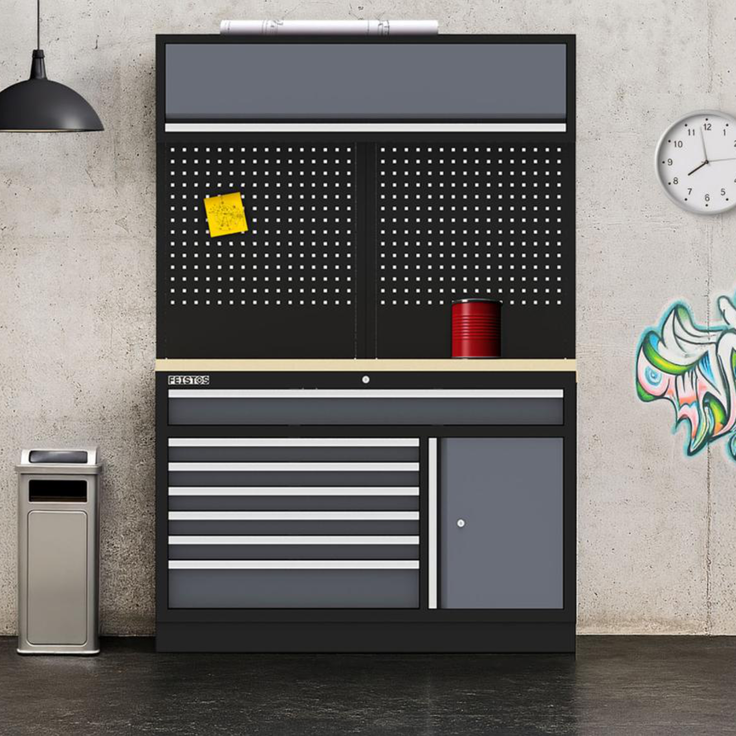 Feistos Werkstatteinrichtung Apollo 21, 136 x 46 x 200 cm (B x T x H) – Bild 4