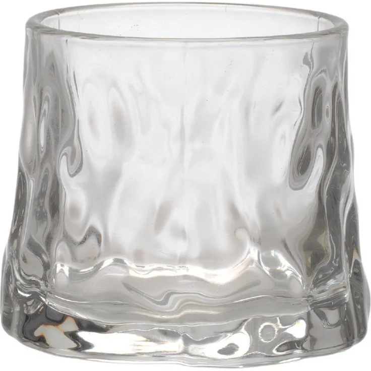 Zoha 2er Set Whiskyglas Whisky Iceberg - Glas Wasserglas Saft - 180 ml, Glas, Bewegbar - Trinkglas Cocktailgläser Eiskaffeegläser Tee Saft