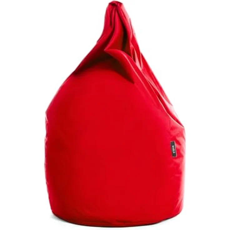 Diablo Kinder-Pouf, Craft Edition, ergonomischer Sitz, mit Granulatfüllung, strapazierfähiges Cordura, wasserdicht, leicht und kompakt, Spielmuster, Maße 80 x 110 x 80 cm, Rot – Bild 7