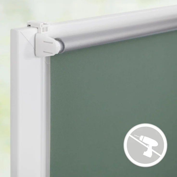 Lichtblick Thermo-Rollo Vancouver Salbei Verdunkelnd & Thermofunktion; Klemm- und schraubbar; Energiesparend, 150x100 cm (LxB) – Bild 4