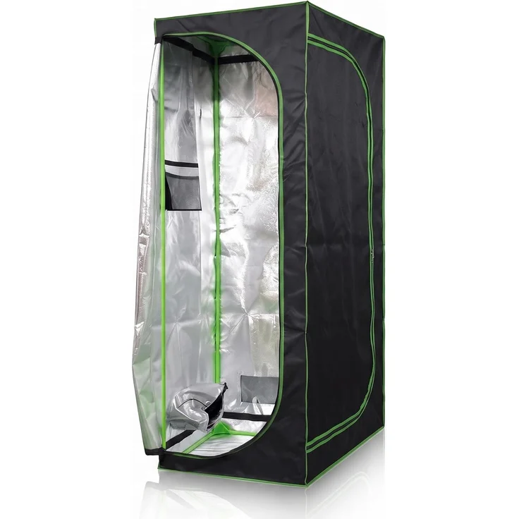 Growbox Gewächshaus Indoor Pflanzenzelt Zuchtzelt Growroom Zuchtschrank Darkroom Zimmergewächshaus Growschrank - 60x60x220 cm – Bild 8