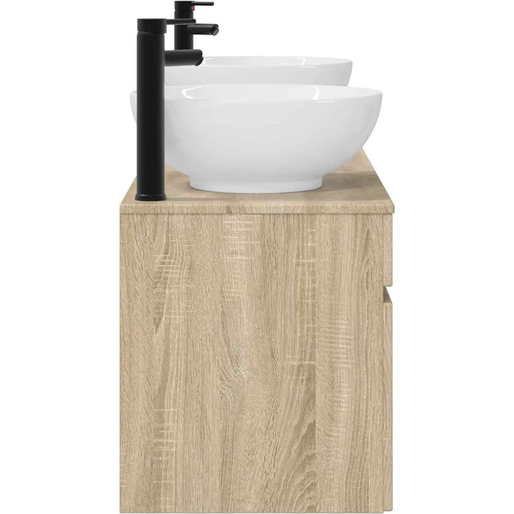 vidaXL Badezimmerschrank-Set 3 stk. Sonoma-Eiche 157 x 44,5 x 80 cm 3405759 – Bild 6