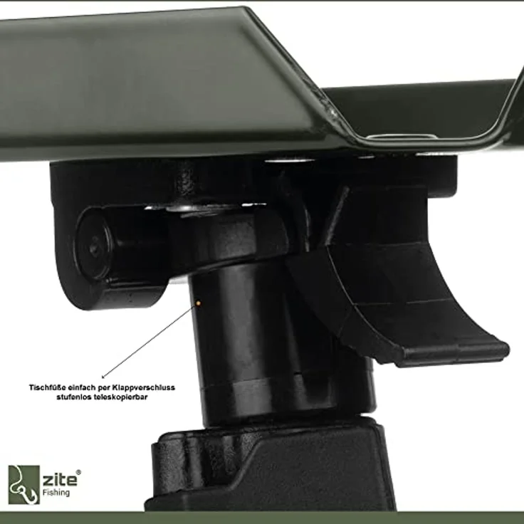 Zite Klapptisch Großer Bivvy Table Angeltisch mit Tasche für Karpfenangeln & Mehr – Bild 7
