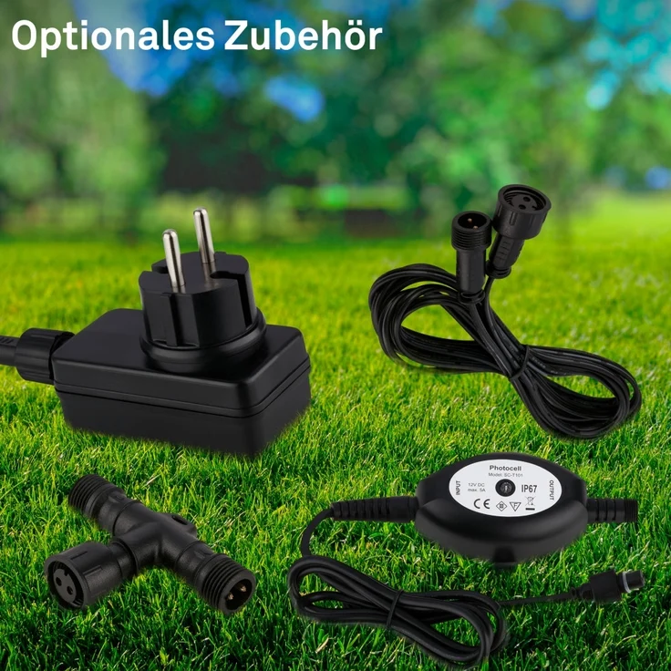 Briloner LED Wegeleuchte Iris Connect to Shine 3er Erweiterungsset 3x2W warmweiß – Bild 4