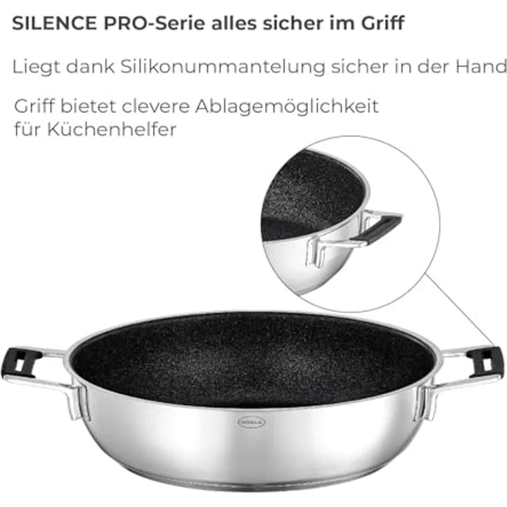 RÖSLE 'Silence Pro' Servierpfanne mit 'ProResist' Deckel, Ø 28 cm – Bild 5