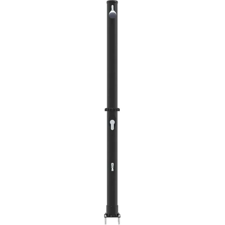 vidaXL Außen Solardusche Schwarz 217 cm PVC und Aluminium 42003408 – Bild 6