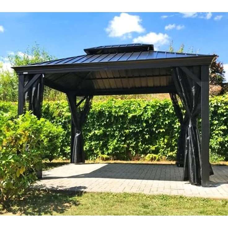 Messina 1012 | Pavillon mit festem Dach | mit – Bild 7