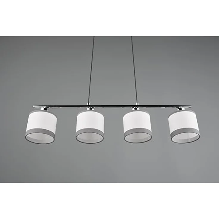 Reality Pendelleuchte Davos, 4-flammig in Chrom, 75 cm x 12 cm, elegantes Design mit zylindrischen Formen – Bild 10