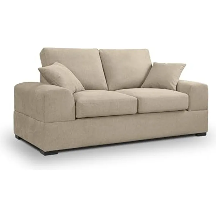 Ecksofa (B/H/T: 182x90x93 cm) in Beige