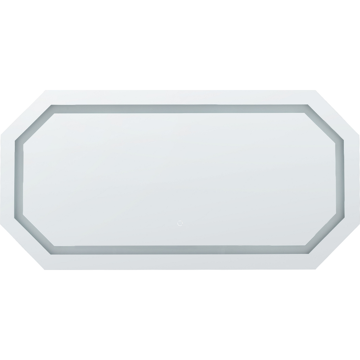 LED-Badezimmer-Spiegel LOCMARIAQUER 120 cm 60 cm Silber