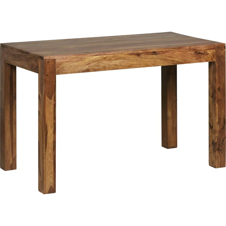 Wohnling Esstisch Massivholz Sheesham Esszimmer-Tisch 120x60