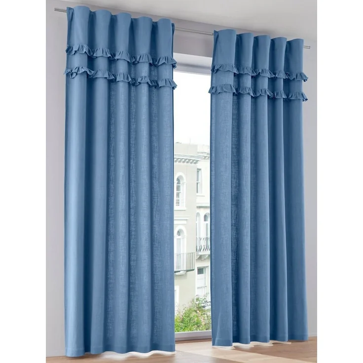 heine Gardine Dekoschal (1 St), Ösen, blickdicht, Fertigstore gerade Form – Bild 3