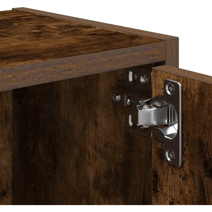 vidaXL Bücherregal Räuchereiche 40x24x77 cm Holzwerkstoff 860368 – Bild 7