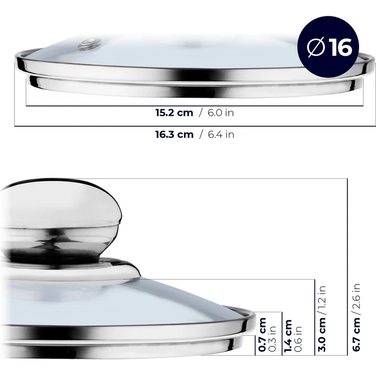 KADAX Glasdeckel-Deckelset 16/18/20 cm – Bild 4