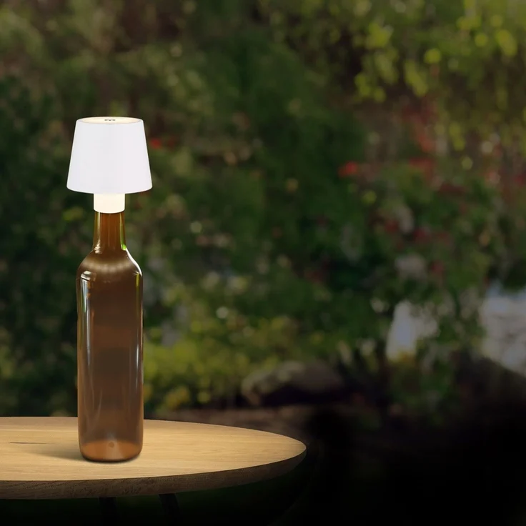 Tischlampe kabellos mit Akku Touch Dimmer Tischleuchte Dimmbar Weiß 58438WS – Bild 4