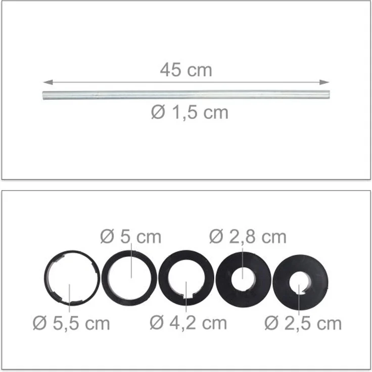 2 x Bodenhülse Sonnenschirm 25 - 55 mm – Bild 5