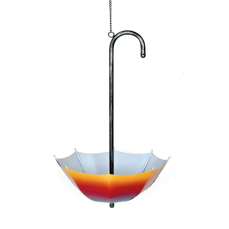 DanDiBo Blumenampel Metall Hängeampel mit Topf Innen Außen Regenschirm Hängepflanzen 72 cm 96258 L Pflanzenhänger Blumenhänger Topfhänger Blumen – Bild 3